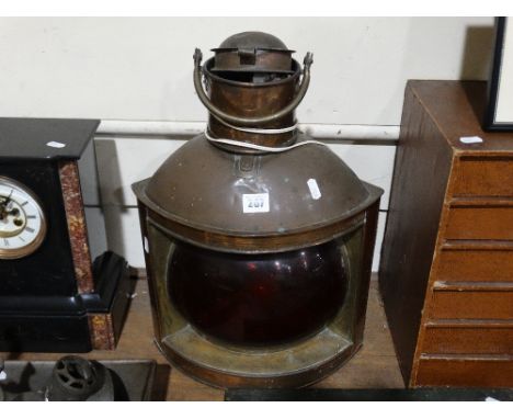     A Copper Mast Head Lamp                                                         