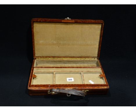     An Asprey Of London Jewellery Case With Removable Internal Tray                 