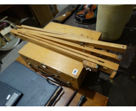     An Artists Travelling Box &amp; Easel                                               