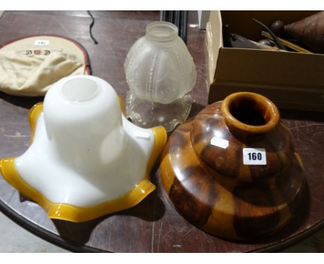     Three Mid Century Light Shades                                                  