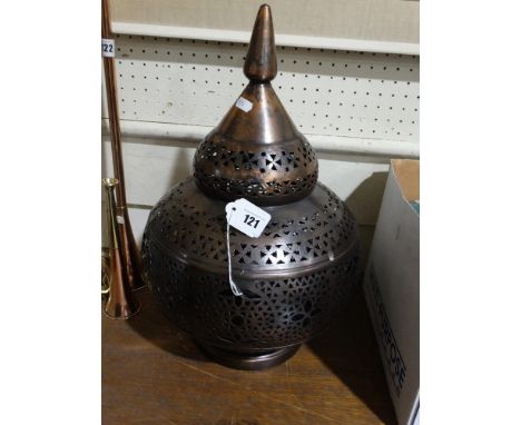     A Contemporary Moroccan Candle Lamp                                             