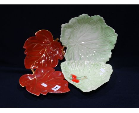     Four Carltonware Leaf Serving Dishes                                            