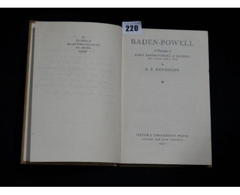 Antiquarian Book, "Baden Powell" By E. E Reynolds, 1942 1st Edition
