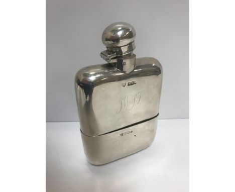 A George V silver hip flask (by G &amp; J W Hawksley, Sheffield 1939), 4 oz