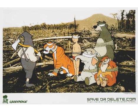 Banksy (British 1974-), 'Save Or Delete', 2002, offset lithograph in colours on recycled paper; sheet: 42 x 59.5cm ARR