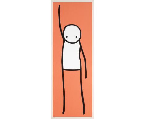 Stik (British 1979-), 'Liberty (Orange)', 2013, screenprint in colours on wove paper, signed and numbered from an edition of 