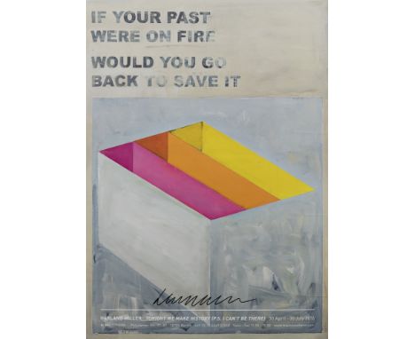 Harland Miller (British 1964-), 'If Your Past Were On Fire Would You Go Back To Save It', 2016, offset lithograph in colours,