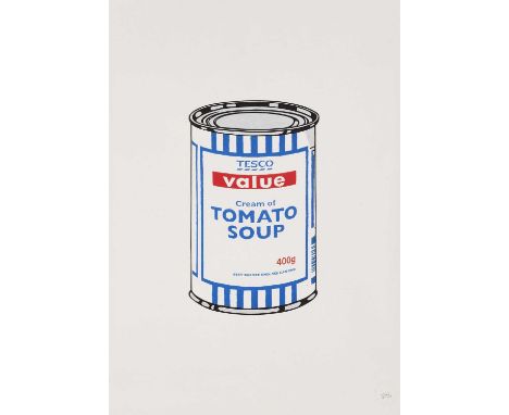 Banksy (British 1974-), 'Soup Can', 2005, screenprint in colours on wove paper, numbered from an edition of 250 in pencil, pu