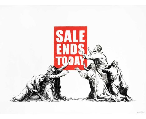 Banksy (British 1974-), 'Sale Ends (V2)', 2017, screenprint in colours on wove paper, signed and numbered from an edition of 