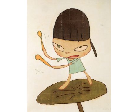 Yoshitomo Nara (Japanese b.1959), 'Marching On A Butterbur Leaf', 2019, offset lithograph in colours on archival paper, from 