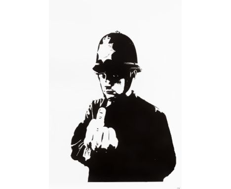 Banksy (British 1974-), 'Rude Copper', 2002, screenprint on paper, numbered from an edition of 250 in pencil, published by Pi