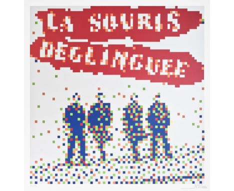 Invader (French 1969-), 'La Souris Deglinguee', 2014, screenprint in colours on 260g off white art paper, signed, dated and n