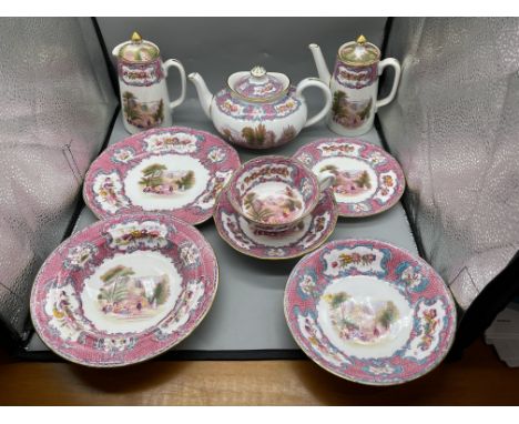 Copeland Spode Queen Mary Rococo Pink Porcelain for Tiffany &amp; Co. 
Good Condition, no damage
