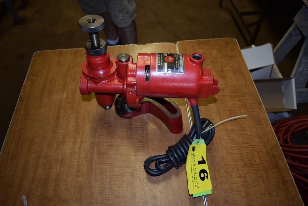 HALLTOLEDO MODEL PM ECCENTRIC VALVE SEAT CUTTER/GRINDER S/N H1877