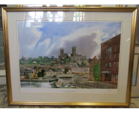 David Cuppleditch ltd edition print of Lincoln Brayford 54x70cm