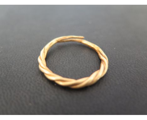 A Viking 10th century gold finger ring