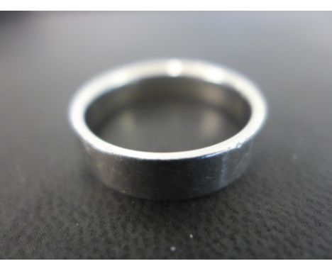 TIFFANY & CO a 6mm band ring - Stamped PT950 - Ring size X 1/2 - Weight approx 13.9gms
Condition Report: Good - With surface 
