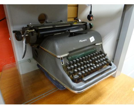 A vintage Olympia typewriter