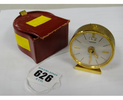 A Jaeger travel alarm clock