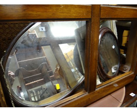 Three various vintage wall mirrors