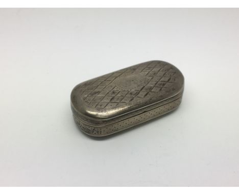 A George III silver snuff box, Birmingham 1802.
