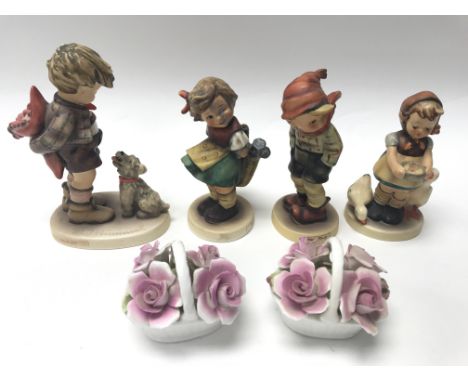 A collection of 8 Goebel figures and 2 Royale Stratford.