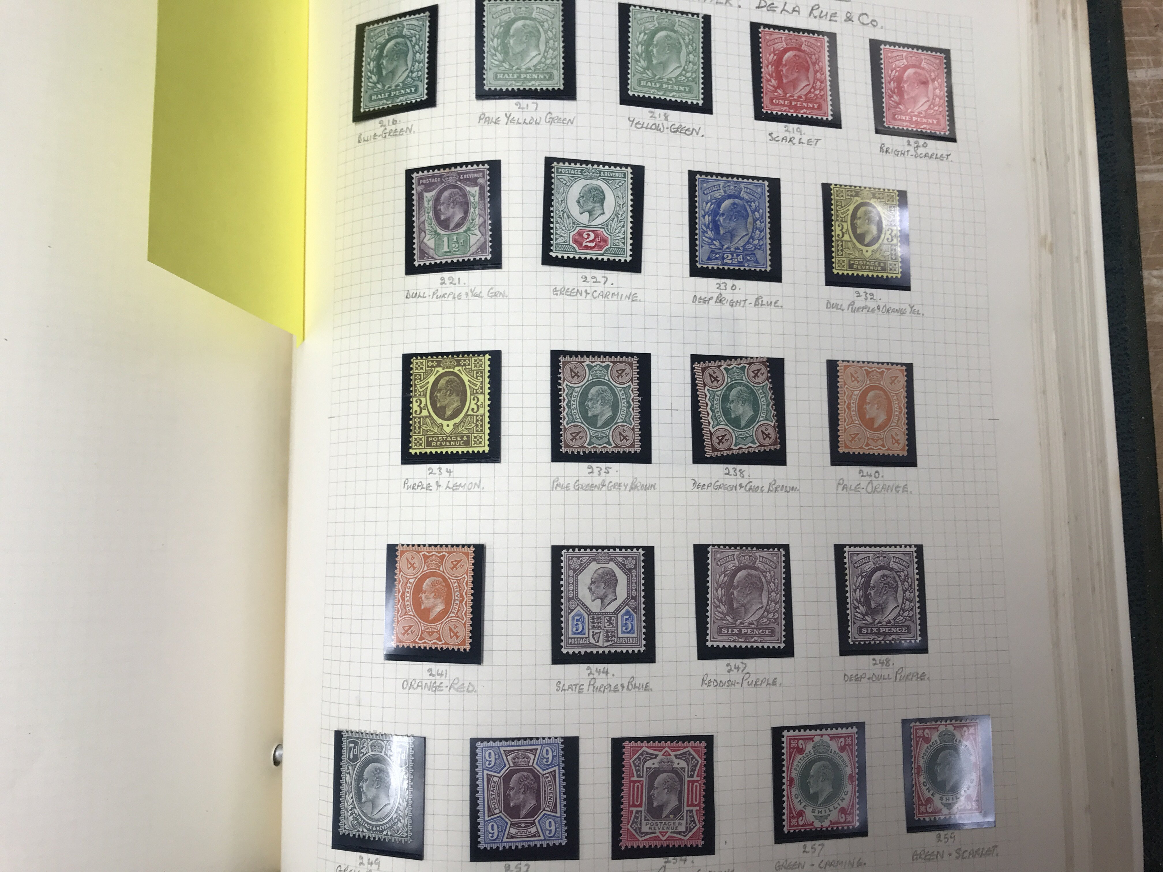 A collection of pre decimal Great Britain postage stamps, in albums and