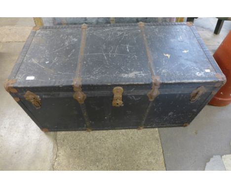 A Victorian steamer trunk 