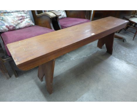 A beech bench 