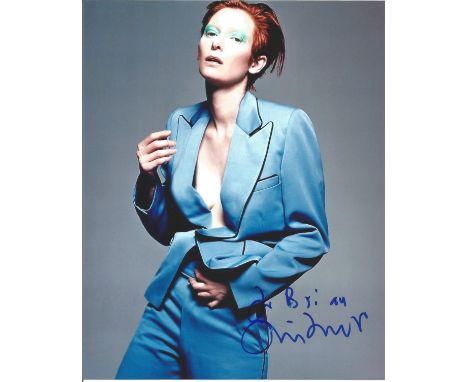 Tilda Swinton 10x8 signed colour photo. Katherine Matilda Swinton (born 5 November 1960) is a British actress, model, and art