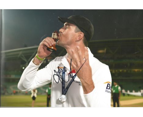 Kevin Pietersen 12x8 signed colour photo pictured celebrating after winning the ashes with England in 2013. Pietersen became 
