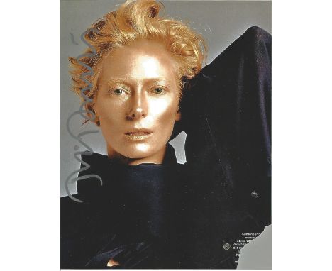 Tilda Swinton 10x8 signed colour photo. Katherine Matilda Swinton (born 5 November 1960) is a British actress, model, and art