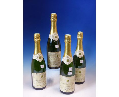 SPARKLING WINE, FOUR BOTTLES OF 2009 CAVE DE LUGNY CREMANT DE BOURGOGNE