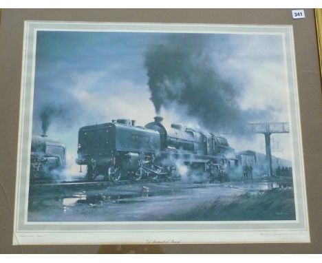 DAVID WESTON PRINT  ' A PORTRAIT OF POWER' 175/500 A BEYER GARRETT LOCOMOTIVE
