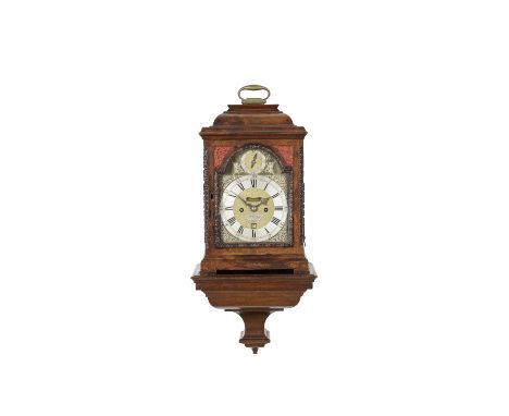 A FINE AND RARE MID 18TH CENTURY SILVER-MOUNTED CARVED MAHOGANY QUARTER REPEATING TABLE CLOCKDelander, LondonSurmounted by a 