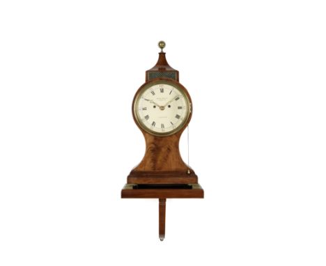 A late eighteenth century figured mahogany 'balloon' bracket clock with trip repeat and original bracketRichard Grove, 93 Woo