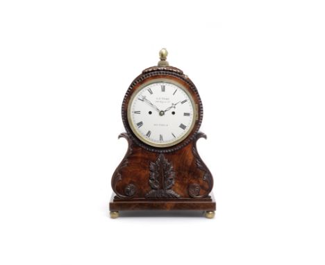 A 19th century mahogany and brass table clock with trip repeatG.P.Tode, 248 Regent Street, London. No. 321The elaborate mahog