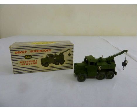 Dinky 661 Recovery Tractor, boxed with inner packing card, good plus in good clean box - lid has one split corner