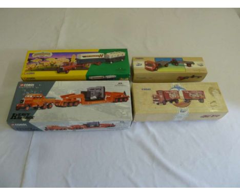 Corgi Classics Showmans range 16502, Corgi Classics 17603, Corgi Commercials The J Ayers AEC Mercury truck and trailer and Co