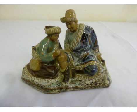 Oriental ceramic figural group