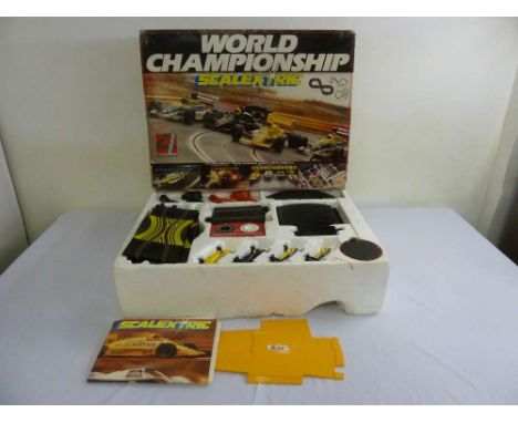 Scalextric World Championship set to include cars, track and controller, in original packaging