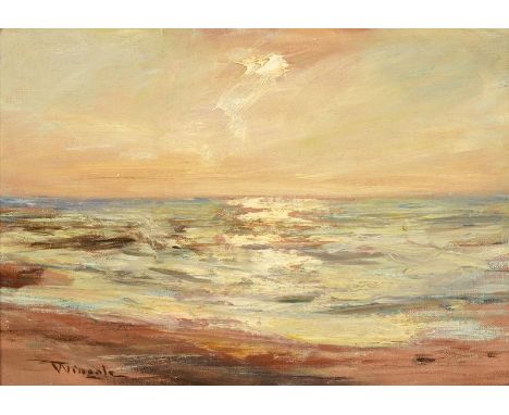 Sir James Lawton Wingate (1846-1924) Evening Light Signed, oil on canvas, 24.5cm by 34cm