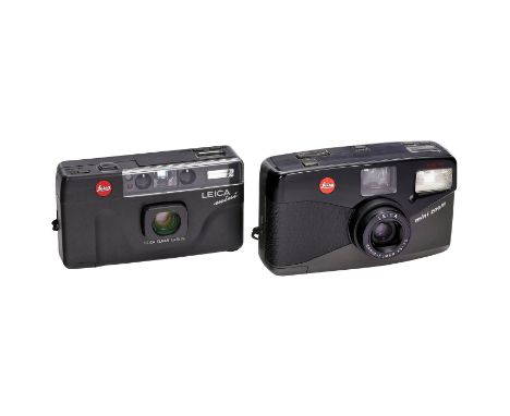 Leica Mini Zoom und Leica Mini, um 1993Leica, Solms/Japan. 1) Leica Mini Zoom Nr. 1955964 mit Vario-Elmar 35-70 mm. Mit Hands