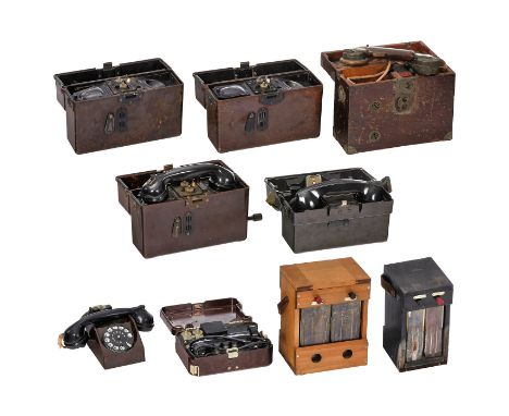 Gruppe FeldfernsprecherFür den Einsatz unter militärischen Bedingungen konstruierte Feldtelephone. 1) TA-57, ab 1957, UdSSR, 