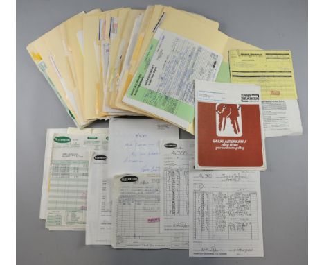 Michael Jackson interest, Large cardboard box from Joe Jackson Productions (Jackson 5) full of estimated 200 documents, recei