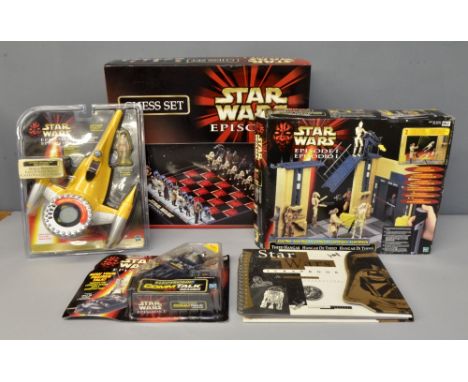 Star Wars - X4 including chess  - boxed and a scrap book