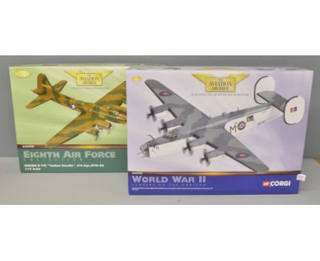 Corgi Aviation Archive Boeing Yankee Doodle AA33304, scale 1:72 and Bombers on the Horizon aA34005, scale 1:72 - both boxed