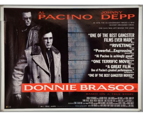 50 British Quad film posters including Donnie Brasco, Batman Begins, Juno, American Beauty, Harry Potter & The Prisoner of Az