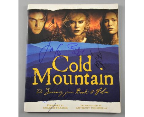 Revised Estimate - Cold Mountain press book signed by 12 including Anthony Mighella, Jude Law, Ray Winstone, Natalie Portman,
