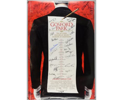 Revised Estimate - Gosford Park US One Sheet film poster signed by 34 cast, director, writer including Robert Altman, Julian 
